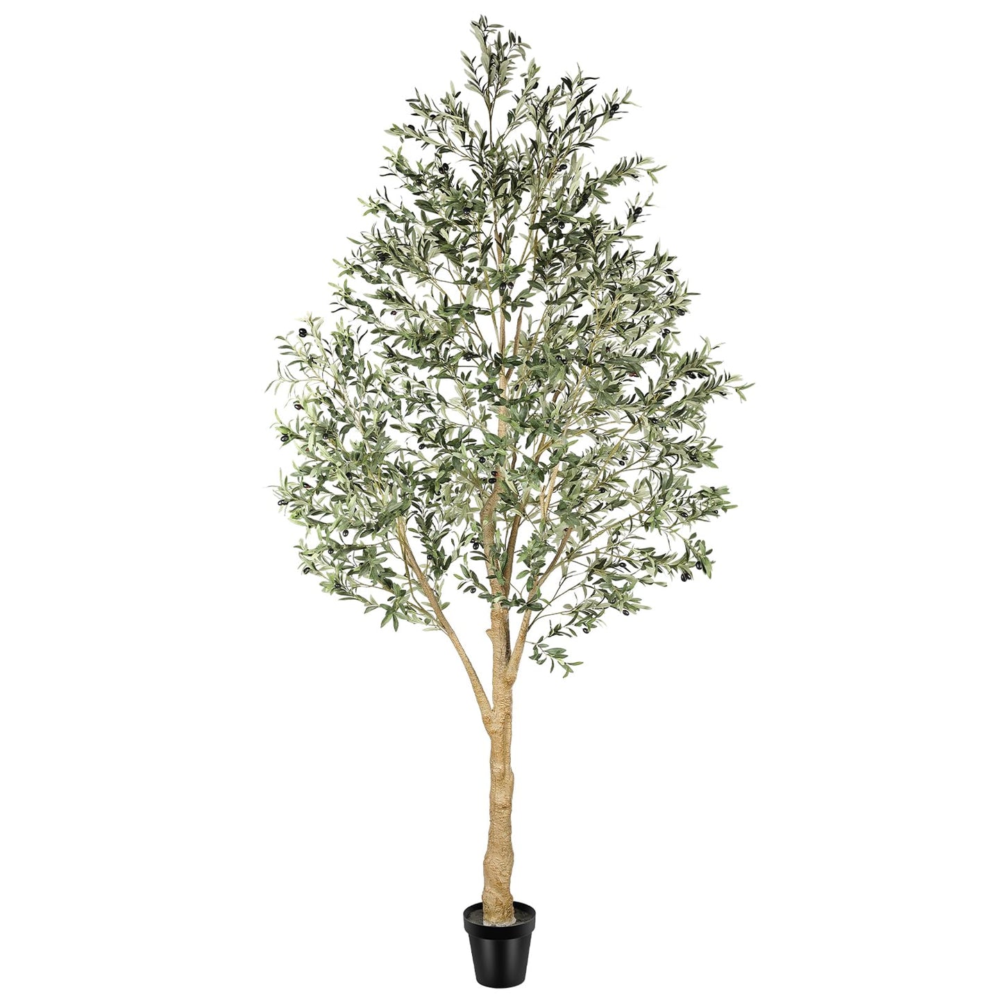 Realead 6ft Artificial Olive Tree, Tall Faux Olive Tree Plants, Fake Potted Olive Silk Tree with Branches and Fruits, Artificial Trees for Modern Home Office Living Room Floor Decor Indoor (72in)