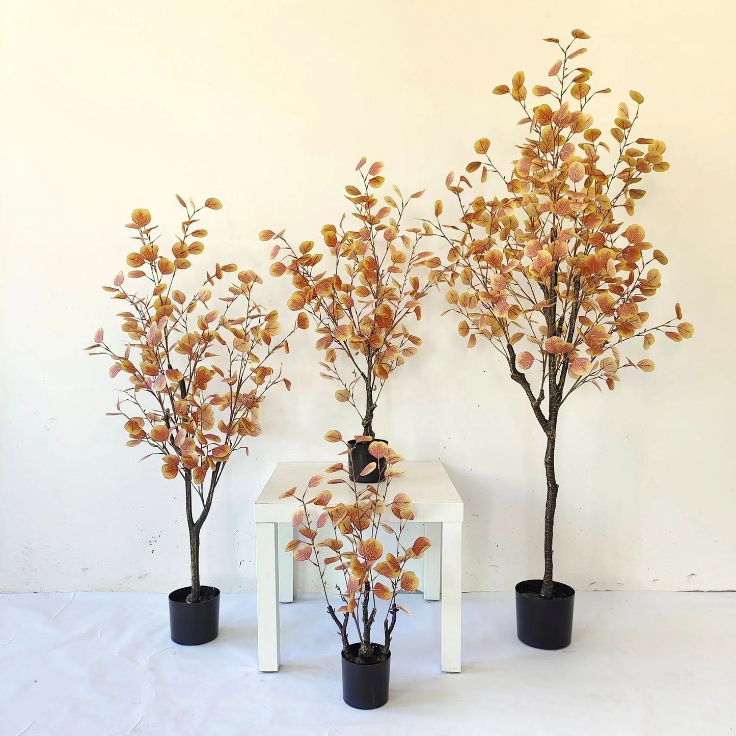 5ft Artificial Eucalyptus Tree Indoor and Outdoor Plastic Decoration Planted Money Tree