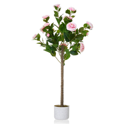 3FT Tall Artificial Trees, Fake Snake Plant with White Planter & 33 Realistic Leaves, Large Potted Artificial Sansevieria Mother in Law Tongue Plant, for Living Room Hallway Entryway