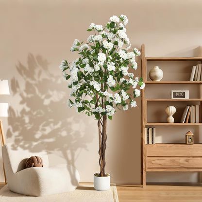 3FT Tall Artificial Trees, Fake Snake Plant with White Planter & 33 Realistic Leaves, Large Potted Artificial Sansevieria Mother in Law Tongue Plant, for Living Room Hallway Entryway