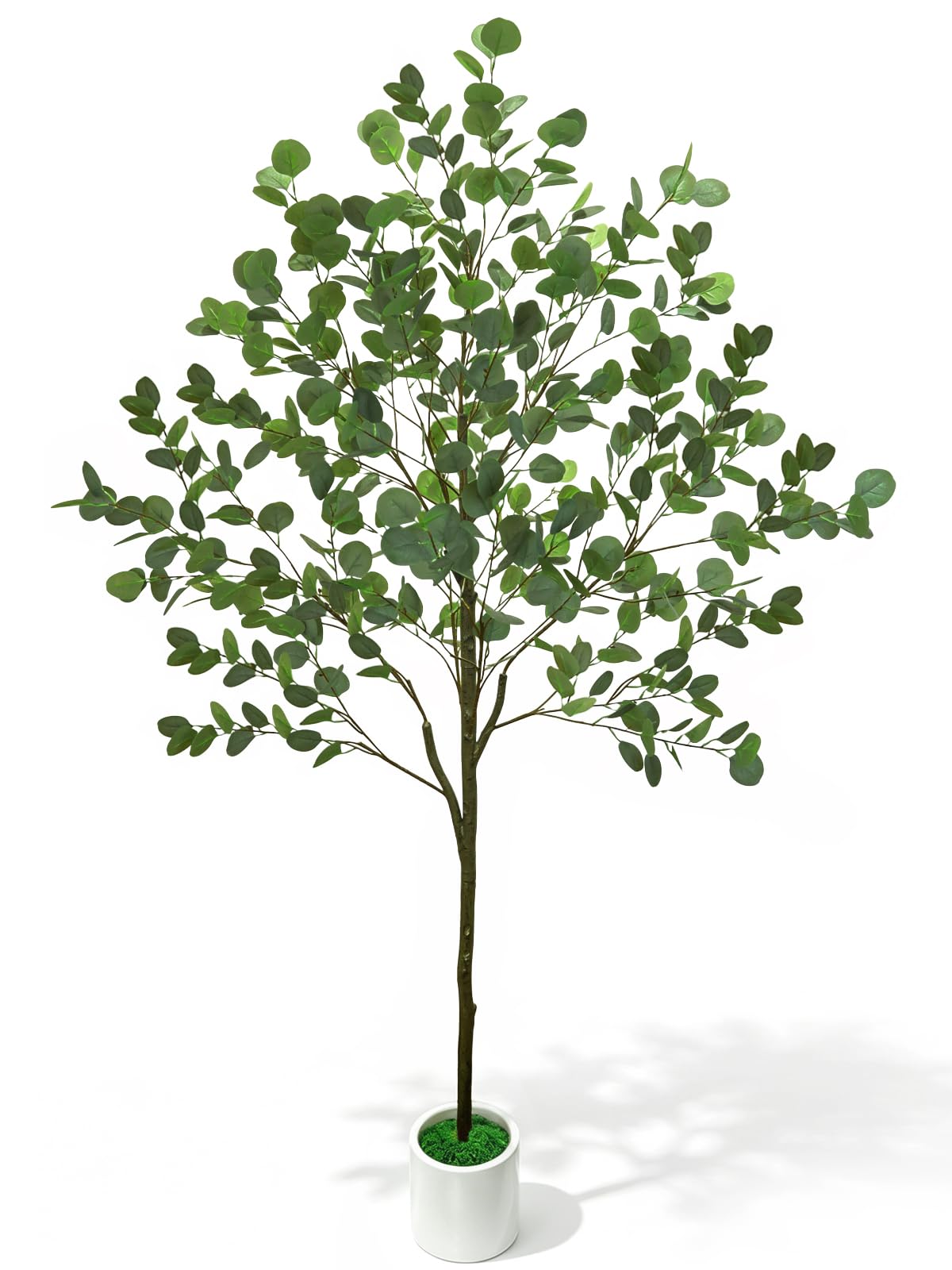 6ft Olive Trees Artificial Indoor with Pot, Faux Fake Olive Tree with Realistic Wood Trunk and Lifelike Fruits, Large Faux Plant for Home Living Room Entryway Office Decor