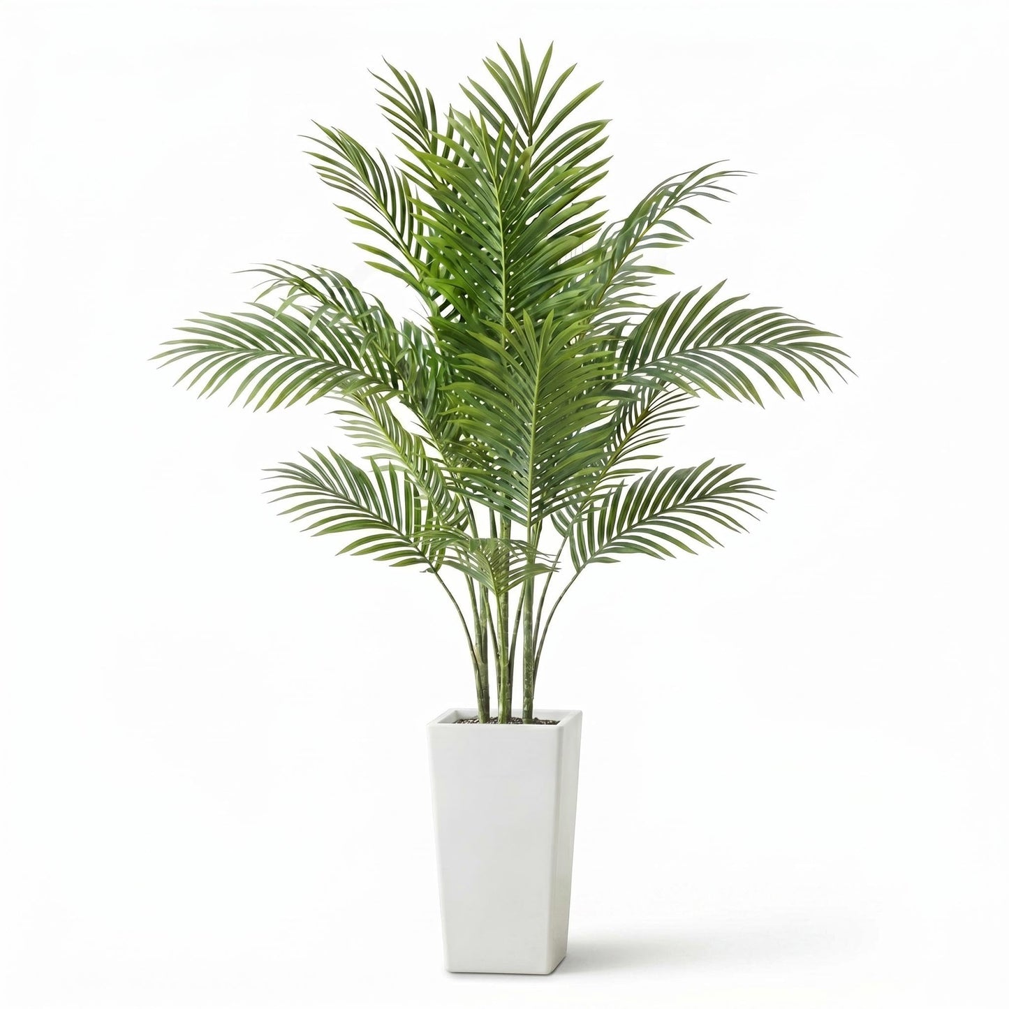 3FT Tall Artificial Trees, Fake Snake Plant with White Planter & 33 Realistic Leaves, Large Potted Artificial Sansevieria Mother in Law Tongue Plant, for Living Room Hallway Entryway