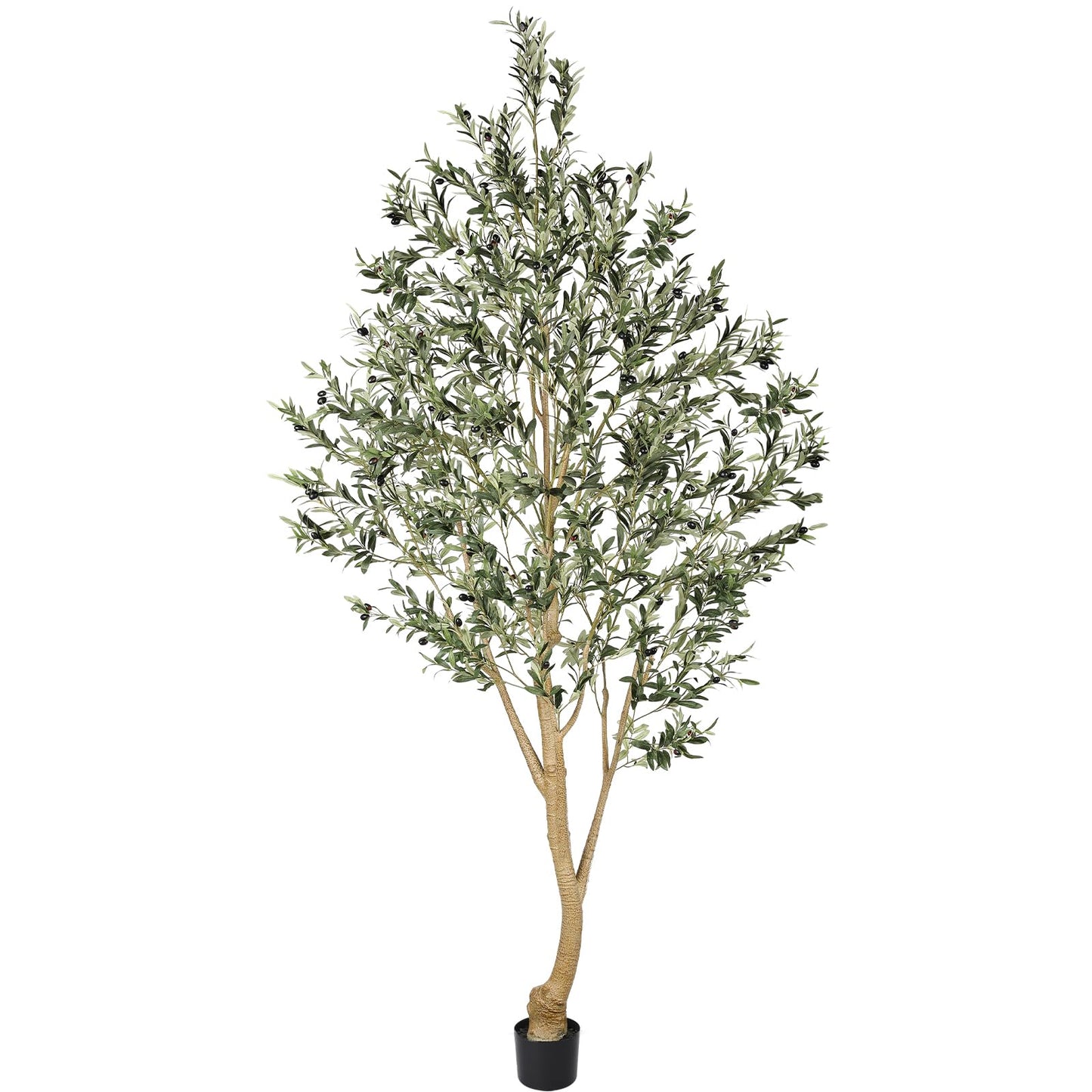 Realead 6ft Artificial Olive Tree, Tall Faux Olive Tree Plants, Fake Potted Olive Silk Tree with Branches and Fruits, Artificial Trees for Modern Home Office Living Room Floor Decor Indoor (72in)