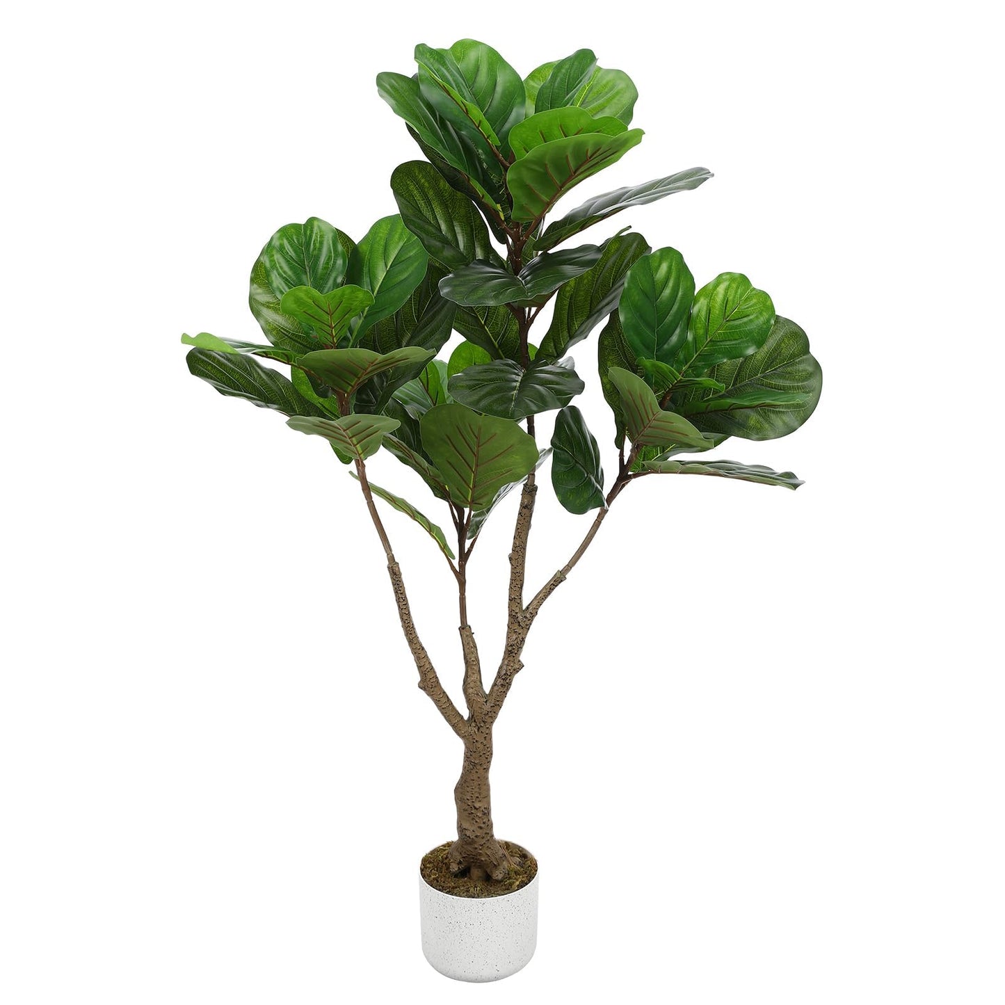 3FT Tall Artificial Trees, Fake Snake Plant with White Planter & 33 Realistic Leaves, Large Potted Artificial Sansevieria Mother in Law Tongue Plant, for Living Room Hallway Entryway