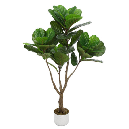 3FT Tall Artificial Trees, Fake Snake Plant with White Planter & 33 Realistic Leaves, Large Potted Artificial Sansevieria Mother in Law Tongue Plant, for Living Room Hallway Entryway