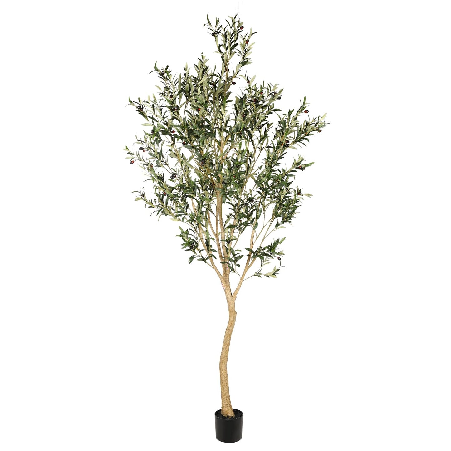 Realead 6ft Artificial Olive Tree, Tall Faux Olive Tree Plants, Fake Potted Olive Silk Tree with Branches and Fruits, Artificial Trees for Modern Home Office Living Room Floor Decor Indoor (72in)