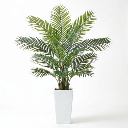 3FT Tall Artificial Trees, Fake Snake Plant with White Planter & 33 Realistic Leaves, Large Potted Artificial Sansevieria Mother in Law Tongue Plant, for Living Room Hallway Entryway