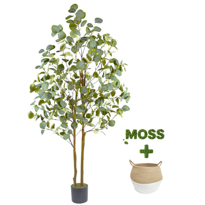 Warmplants Artificial Lemon Tree, 5ft Tall Fake Lemon Silk Plant with White Planter, Faux Lemon Plastic Fruit Tree for Indoor Home Decor Office Garden
