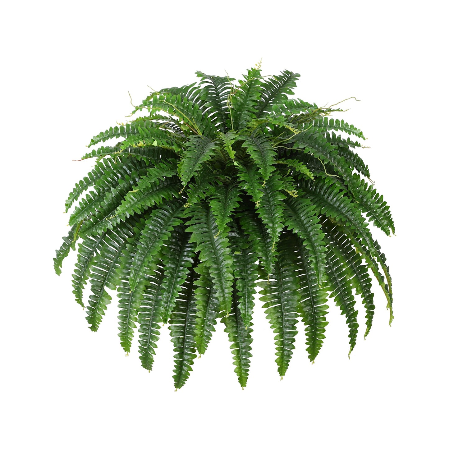 Dkaltm Artificial Boston Fern Bush- Set of 2 Large Artificial Ferns for Outdoors, 45Inch Large Faux Ferns, Suitable for Office & Living Room Decor, 55Branches for Each Bouquet