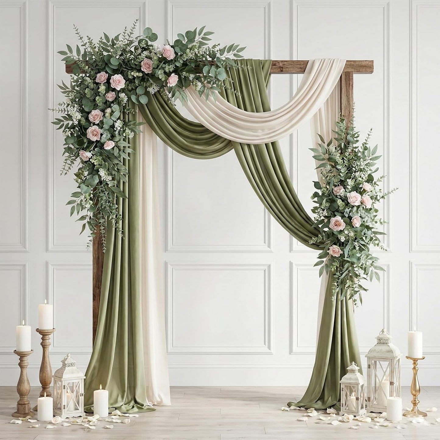 lovemoon 130 Pcs Artificial Mixed EucalyptusStems Bulk, 5 Kinds of Faux GreeneryEucalyptus Leaves Bulk for Vase Wedding DIY Bouquets Floral Arrangement Home Decor (130, Green)