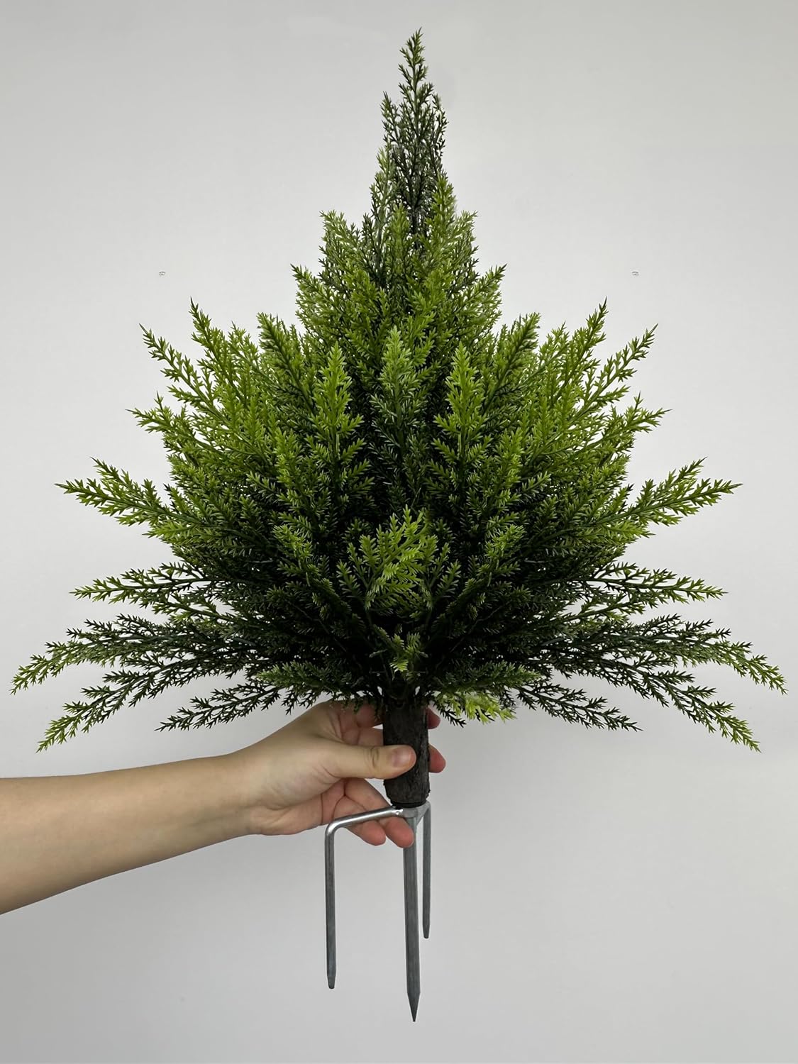 Artificial Topiary Cedar Tree 2FT - Outdoor Indoor Faux Pine Shrubs Plants, Artificial Bushes Cypress for Home Front Door Offices
