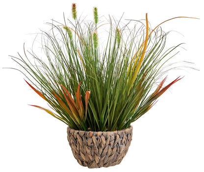 AlphaAcc Artificial Plants Decor Greenery Fake Succulents Indoor Potted Fake Plant with Rustic Black Clay Planter for Home Decor Farmhouse Room Bathroom Bedroom Kitchen Office Table Decor