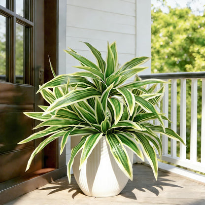 3Pcs Fake Ferns, Faux Outdoor Plants UV Resistant,3D Real Touch Fake Plants Total 60 Blades,Weatherproof Artificial Plants Outdoor Indoor for Garden Porch Home Office Decor