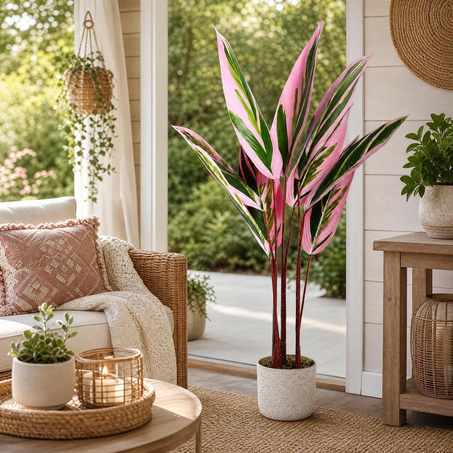 3FT Tall Artificial Trees, Fake Snake Plant with White Planter & 33 Realistic Leaves, Large Potted Artificial Sansevieria Mother in Law Tongue Plant, for Living Room Hallway Entryway