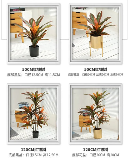 Modern Silk & Plastic Leaf Trees Home Party Decoration Artificial Plants for Nurturing a Lively Atmosphere OV Brand