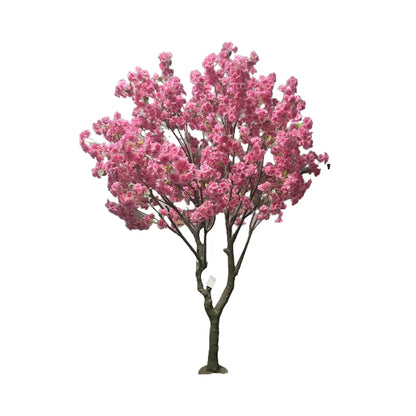 Faxu Durable Eye-Catching Simulated Rose Tree Artificial Flower 180CM Fabric Handmade High Simulation Plastic Pot Rectangular