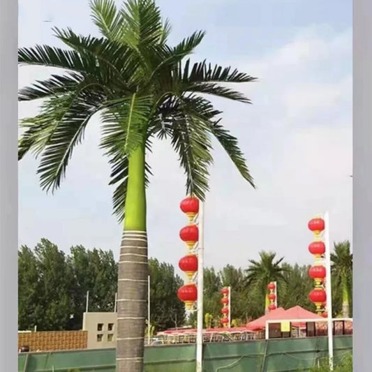 Artificial  king Coconut Palm Trees Fiberglass Trunk Use for Outdoor Decoration