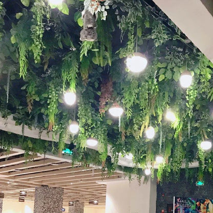 Faxu Christmas Tree Ceiling Decoration Vertical Green Plants and Flowers Wedding Ornament