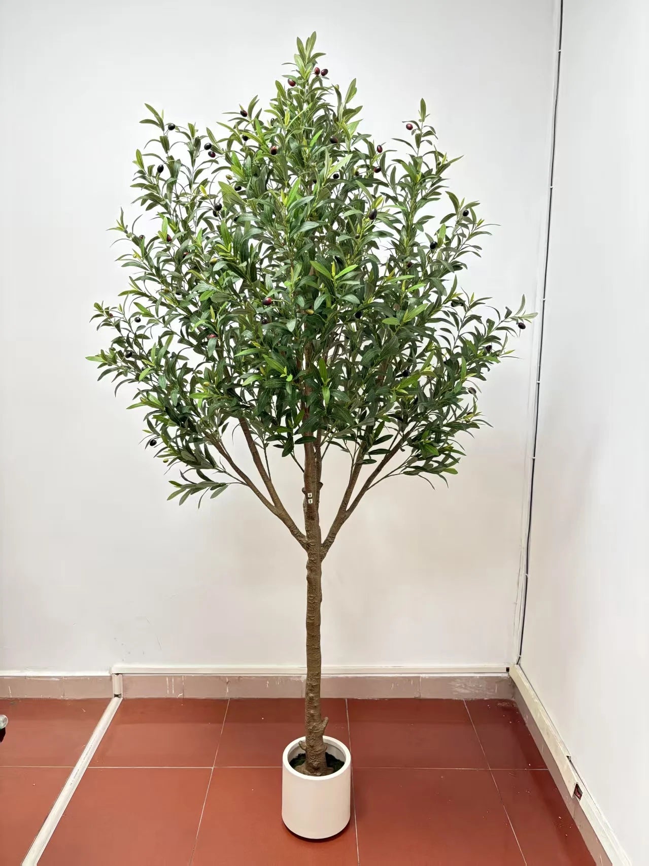 8ft Beautifully Crafted Artificial Olive Tree Plastic Product for Wedding Genre