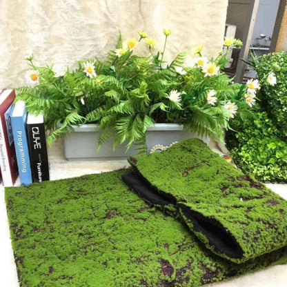 Artificial Moss Wall Decor for Office or Hotel Fabric-based Stone Wall for Party Wall Decor for Living Space