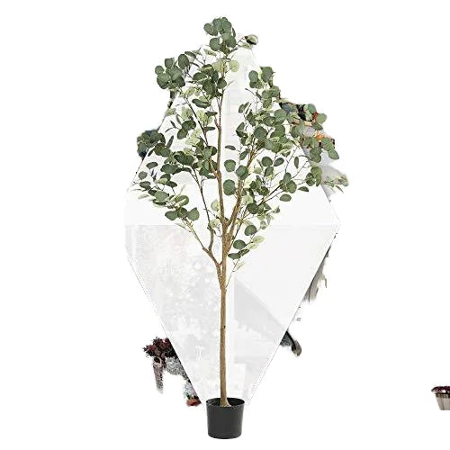5ft Artificial Eucalyptus Tree Indoor and Outdoor Plastic Decoration Planted Money Tree