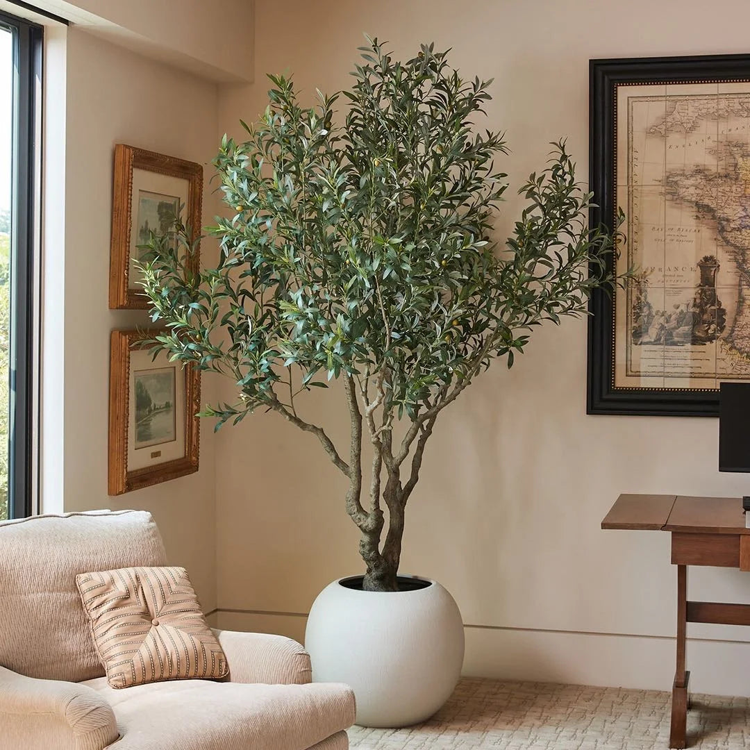 Authentic Ov Eco-Friendly Indoor/Outdoor Modern Design Olive Tree Artificial Plant 200cm Easy-Care Plastic China Landscape Decor