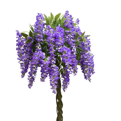 Large Purple Artificial Silk Wisteria Blossom Tree Plastic Thanksgiving Decoration OV Brand 150cm-800cm