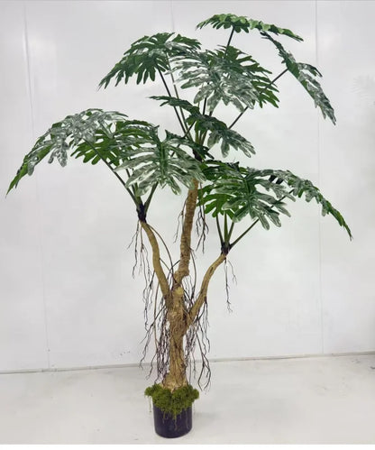 Greency High Quality UV Resistant Eco-Friendly Monstera Artificial Tree Monstera Plant Big Leaf Tree