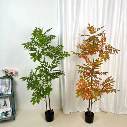 Colorful Artificial Potted Trees Plastic Plants with Pot in Sizes 100cm 160cm Made in GUA by Ov