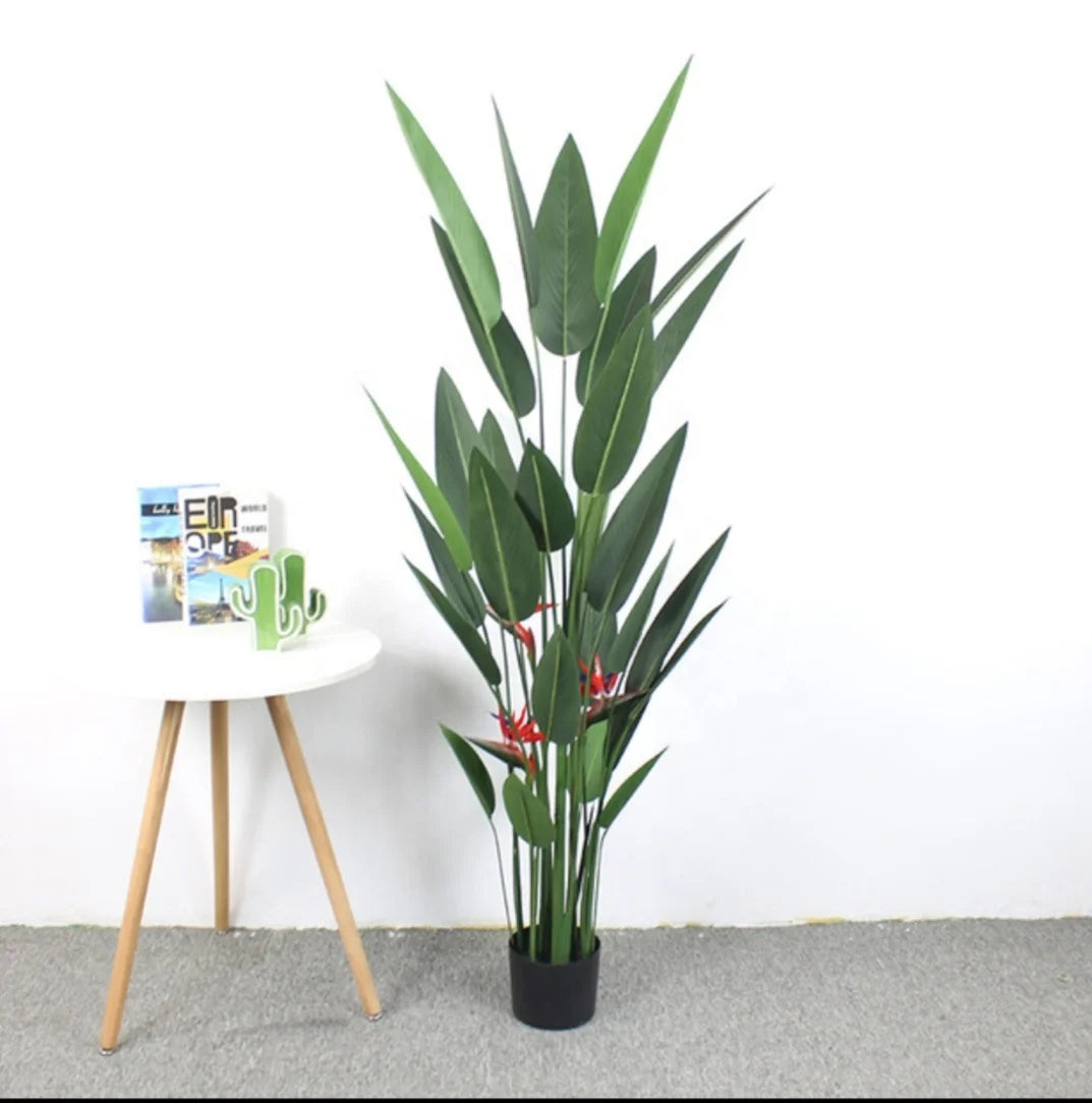 Fabric 4ft 6ft 7ft Tall Artificial Travel Banana Trees Party Office Room Space Grass Plants 120cm 180cm Sizes in Stock