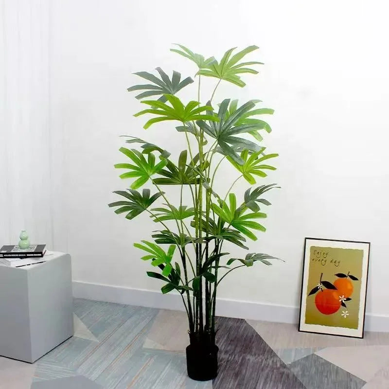 Bamboo Trees Artificial PE Trunk Silk Grass Eco-Friendly Lightweight High Simulation 200cm Height 5-8 Year Lifespan