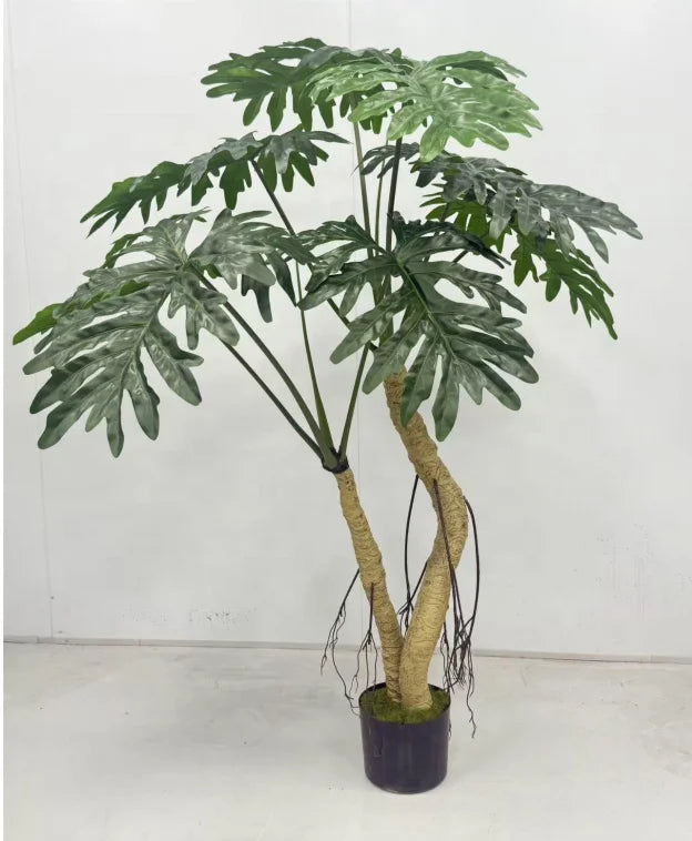 Greency High Quality UV Resistant Eco-Friendly Monstera Artificial Tree Monstera Plant Big Leaf Tree