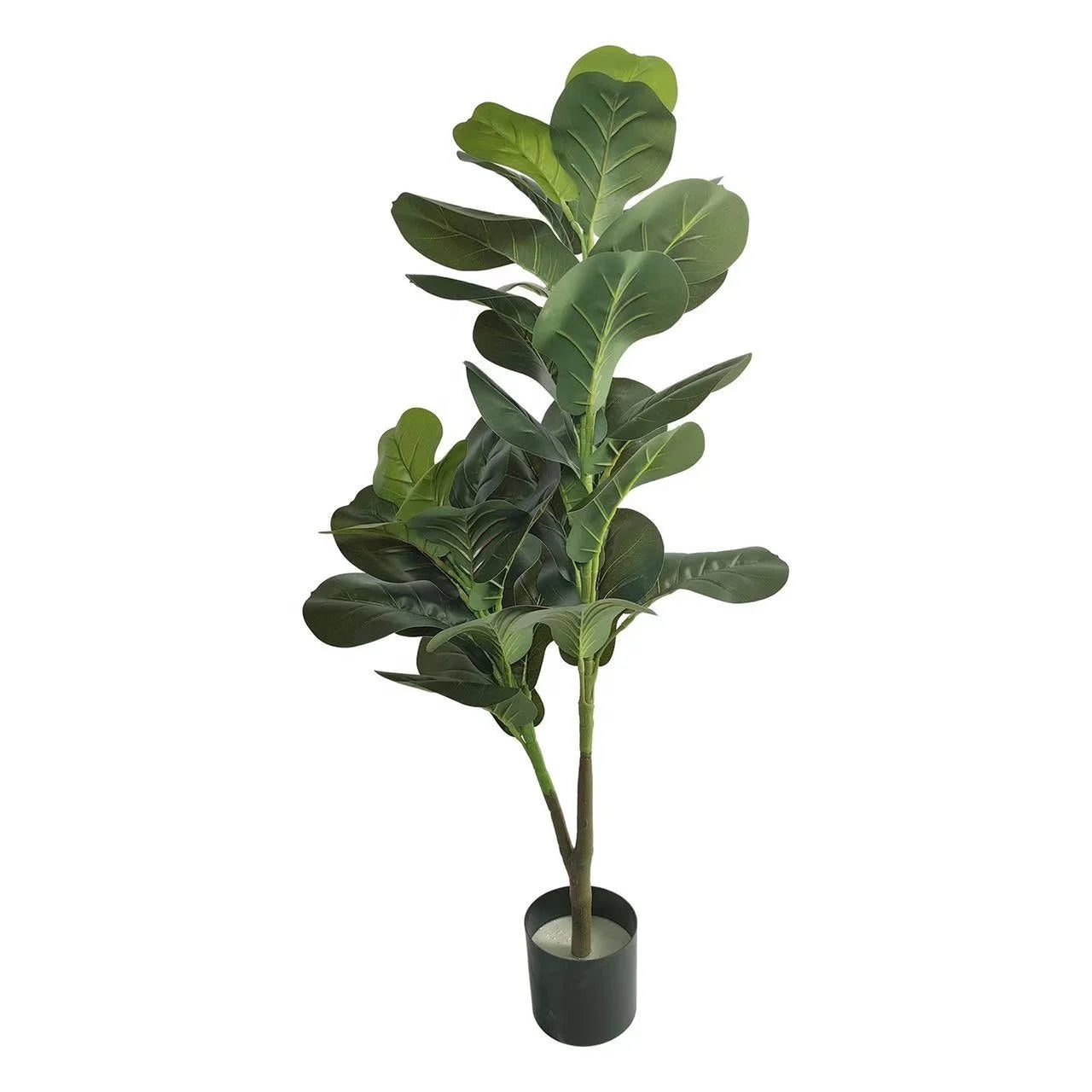 Factory Price Home/Office Decor Natural-Looking Artificial Fiddle Leaf Fig Tree with Plastic Leaves