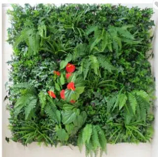 UV Resistant Outdoor Climbing Grass Wall Plastic Vertical Green Plant Artificial Wall for House or Office Use