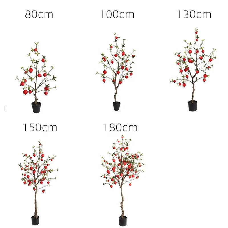 Orangewood Lemon Tree Artificial Plastic Potted Plants Beautiful Plastic Indoor Garden Decor