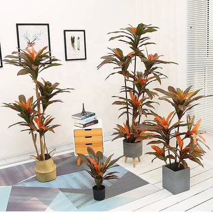 Modern Silk & Plastic Leaf Trees Home Party Decoration Artificial Plants for Nurturing a Lively Atmosphere OV Brand