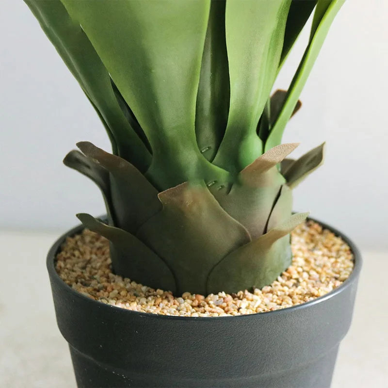 Artificial Sisal  Hemp Plastic Plants Green Gladiolus PE Material  Potted Agave Tree