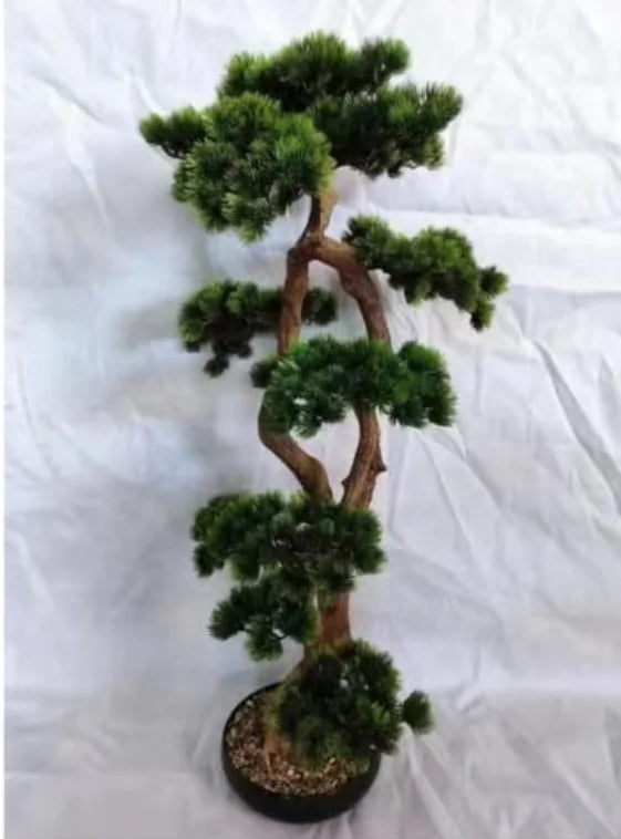 Artificial Plastic Pine Bonsai Tree Table Decor Antique Plant Branch OV Brand From China