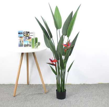 Fabric 4ft 6ft 7ft Tall Artificial Travel Banana Trees Party Office Room Space Grass Plants 120cm 180cm Sizes in Stock
