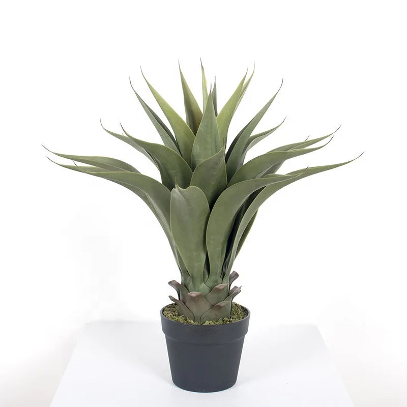 Artificial Sisal  Hemp Plastic Plants Green Gladiolus PE Material  Potted Agave Tree