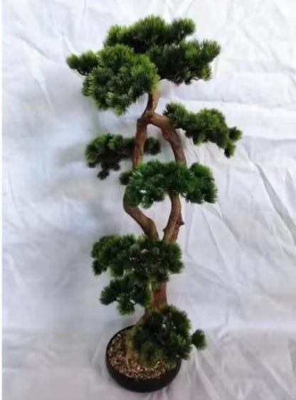 Artificial Plastic Pine Bonsai Tree Table Decor Antique Plant Branch OV Brand From China