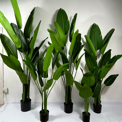 Fabric 4ft 6ft 7ft Tall Artificial Travel Banana Trees Party Office Room Space Grass Plants 120cm 180cm Sizes in Stock