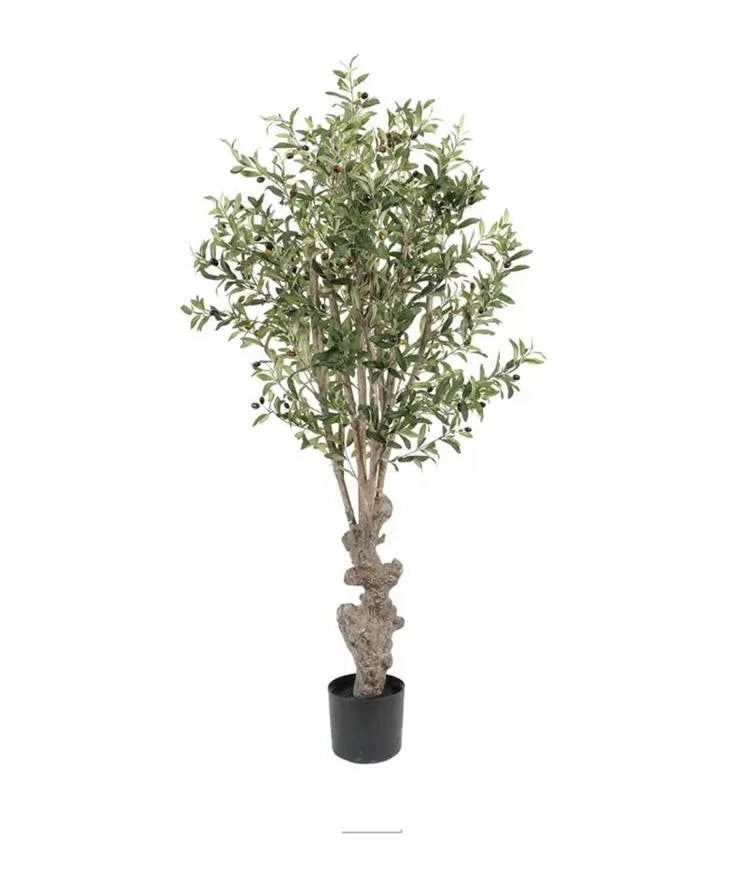 Large Old Olive Tree Fiberglass Trunk 6ft 7ft Artificial Fabric Beautiful Garden Decorative Element