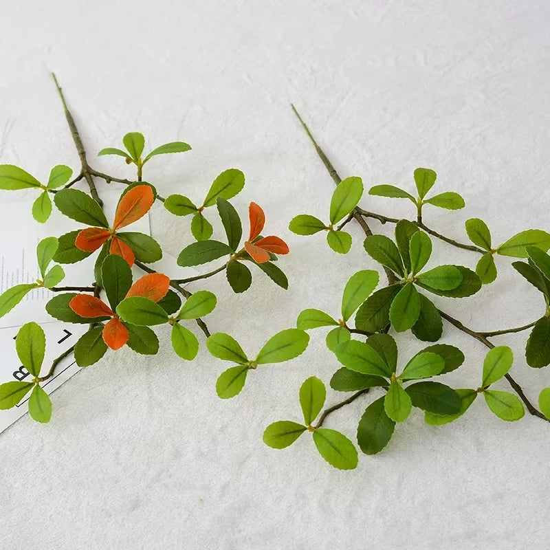 Fabric Artificial Leaf Branches Decor for Office Parties or Room Decor Fake Leaf