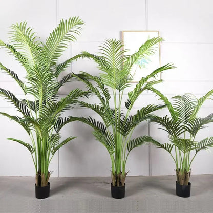 Indoor/Outdoor 3M Height Artificial Palm Bonsai Grass Durable Living Room Plastic Plant for Table Space Planted Artificial Plant