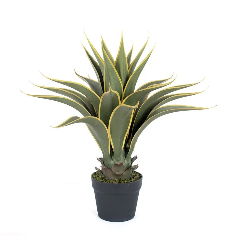 Artificial Sisal  Hemp Plastic Plants Green Gladiolus PE Material  Potted Agave Tree