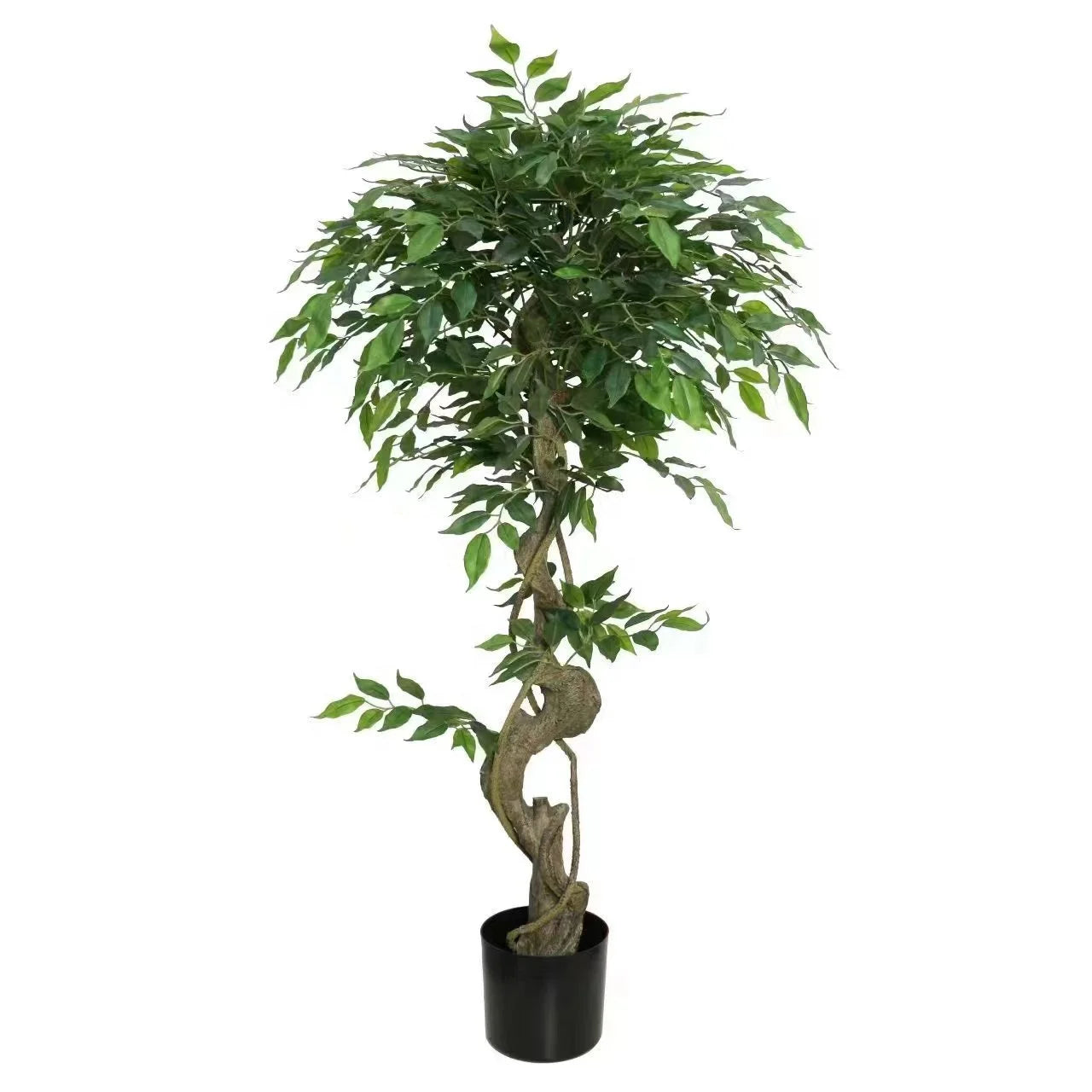 UV Protected Artificial Indoor Bonsai Plastic Tree Simulated Botanical Garden Outdoor Pots/Planted/Leaves Fake Grass Room