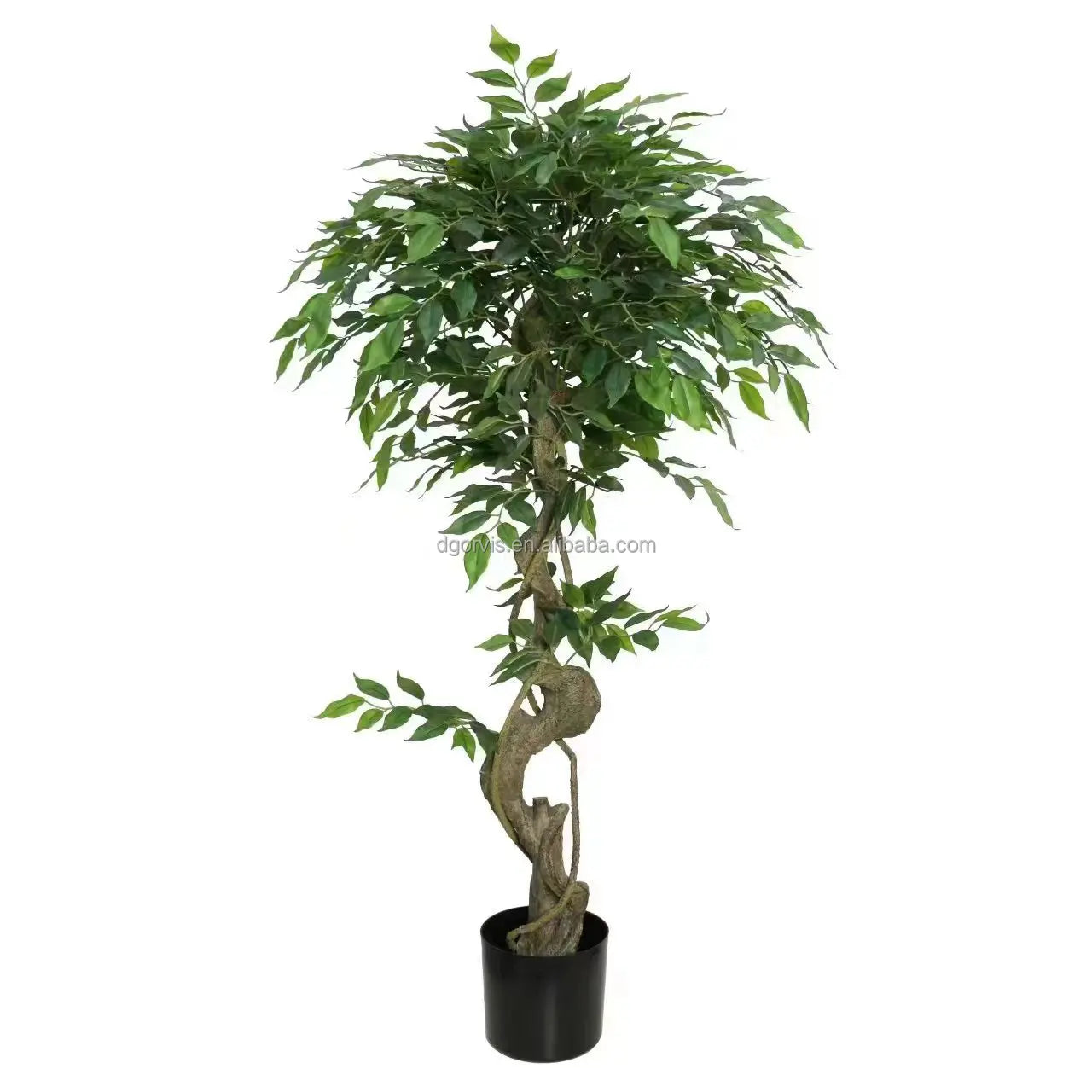 UV Protected Artificial Indoor Bonsai Plastic Tree Simulated Botanical Garden Outdoor Pots/Planted/Leaves Fake Grass Room