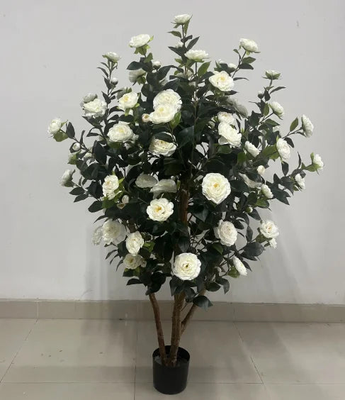 High Quality 9-Headed Camellia and Magnolia Flower Arrangement for Home Decoration for Mother's Day and Thanksgiving