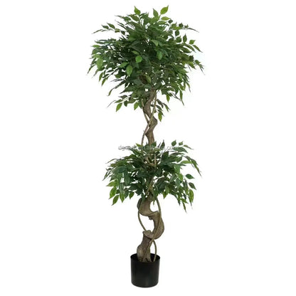 UV Protected Artificial Indoor Bonsai Plastic Tree Simulated Botanical Garden Outdoor Pots/Planted/Leaves Fake Grass Room